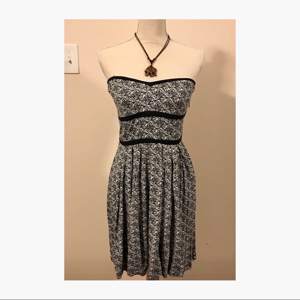 Strapless Summer Dress by Mango